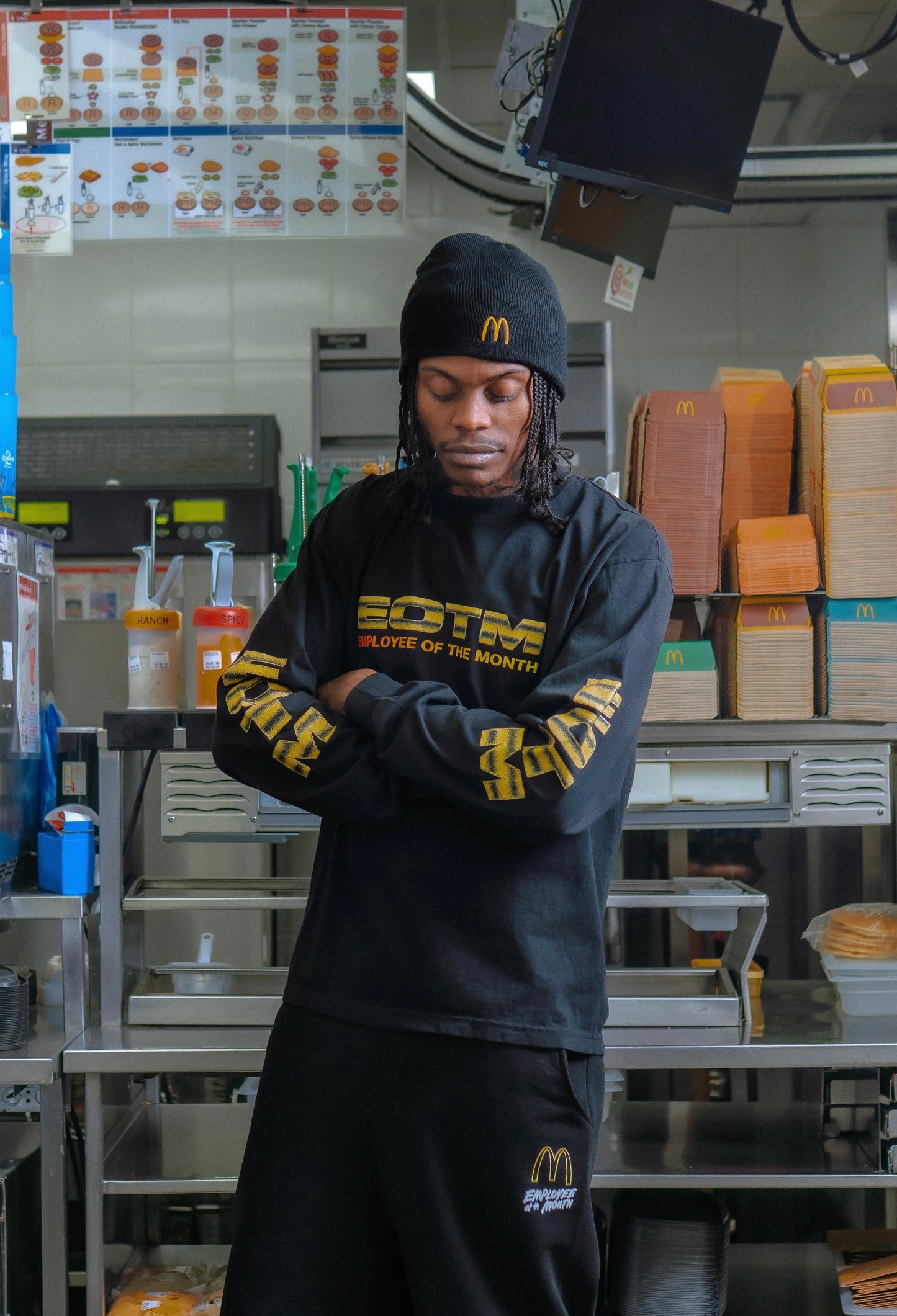 EOTM Long-Sleeve Graphic Tee - Black