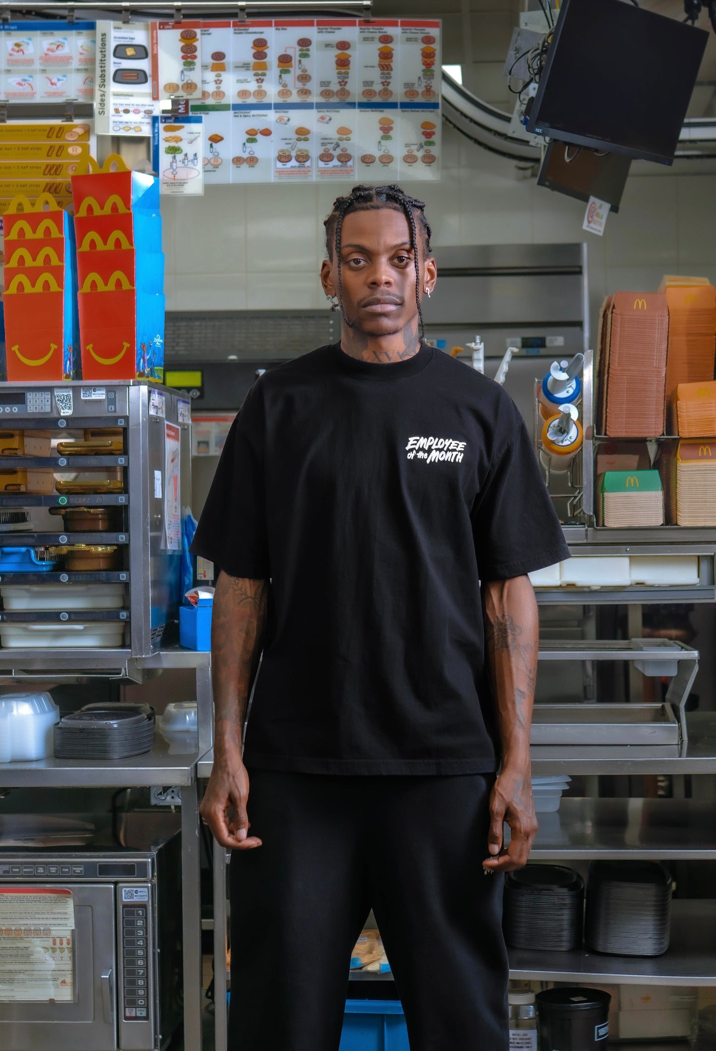 Employee of The Month Tee - Black