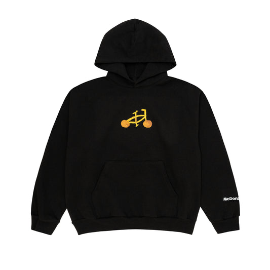 Chicken Nugget French Fry Bike Hoodie - Black