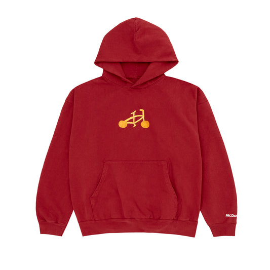 Chicken Nugget French Fry Bike Hoodie
 - Red