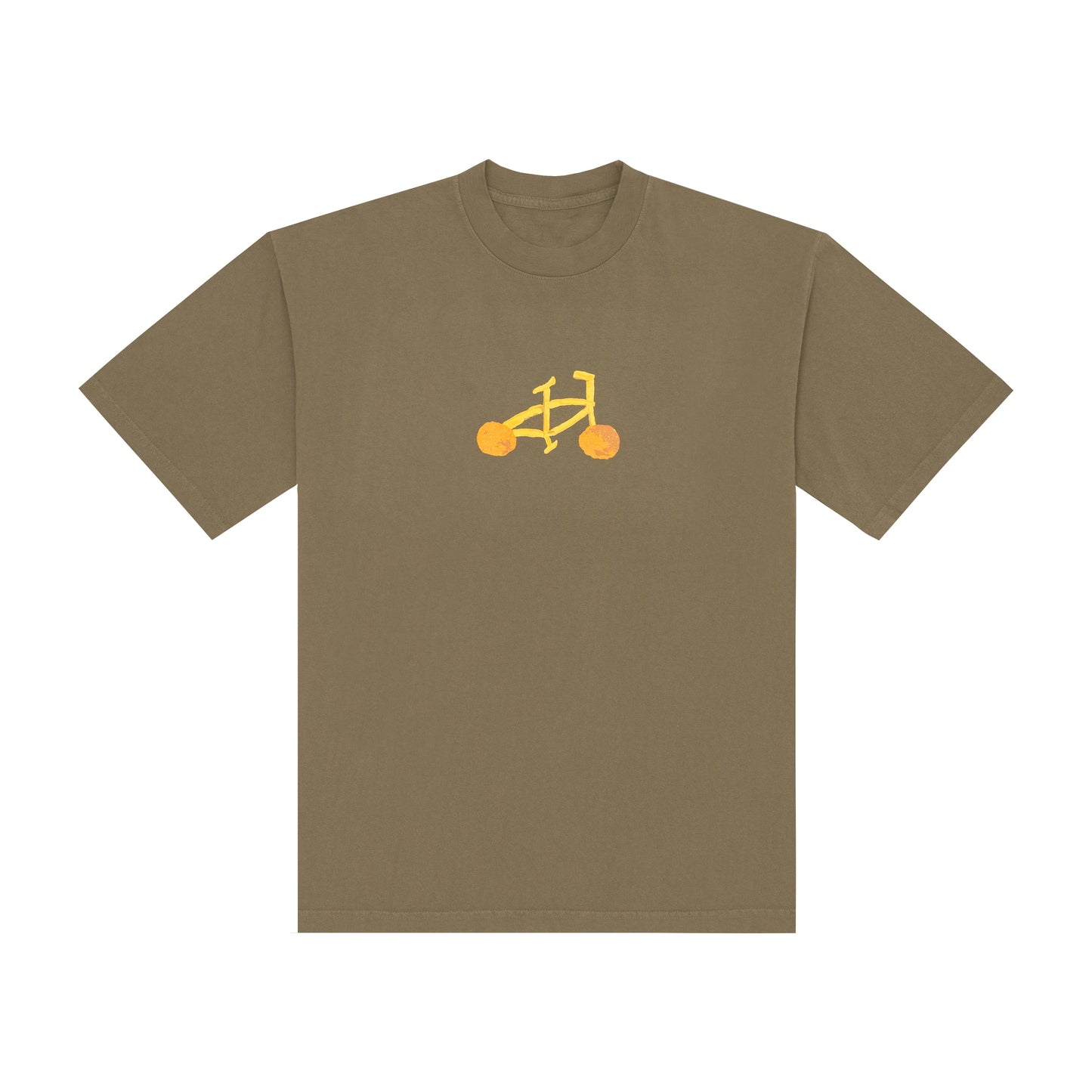 Chicken Nugget French Fry Bike Tee - Olive