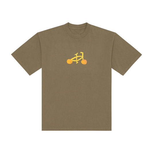 Chicken Nugget French Fry Bike Tee - Olive